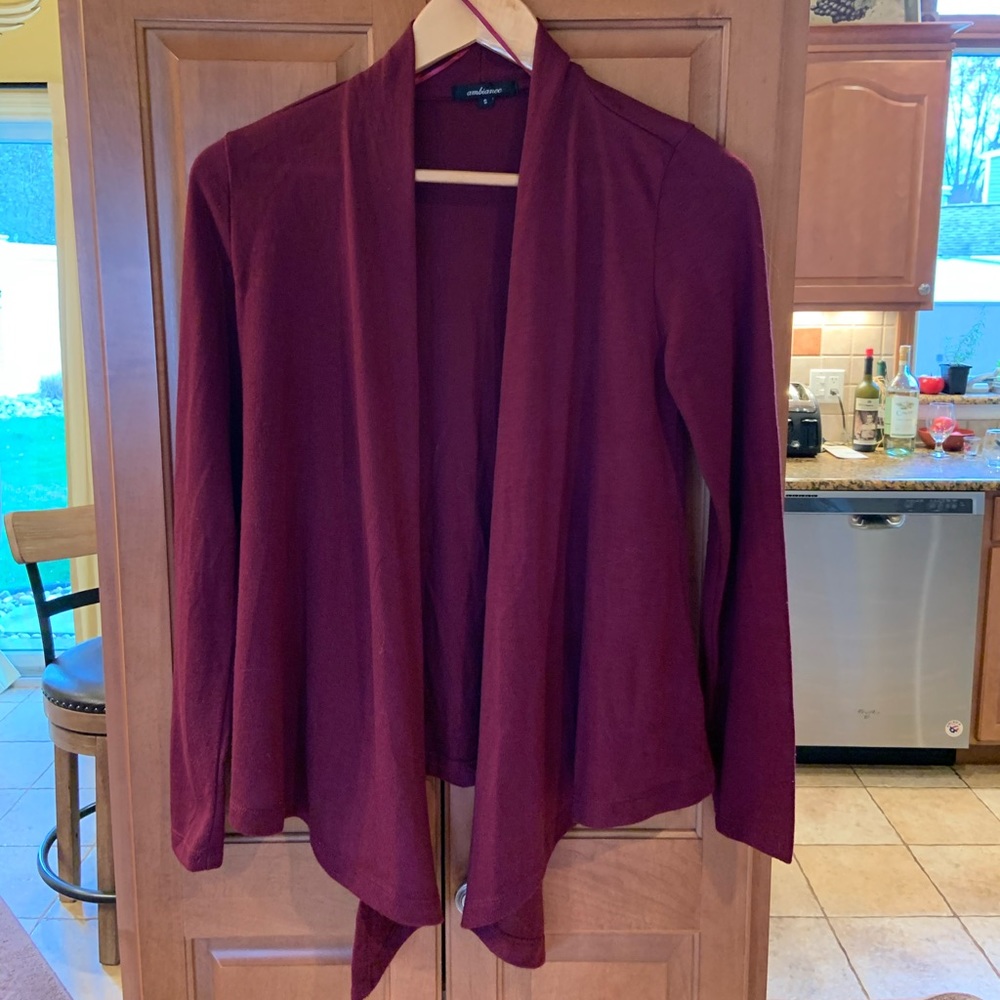 Flowy Burgundy Women’s Cardigan